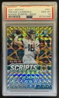 2021 Panini Mosaic Trevor Lawrence Rookie Scripts RC Gold Auto #/10 PSA 10