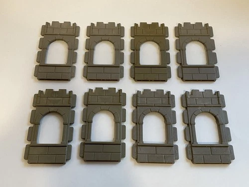 Playmobil Medieval Castle Wall Walls Window Panels Steck Vintage