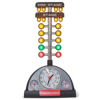 Mark Feldstein Associates Drag Racing Christmas Tree Lighted Thermometer Sound T