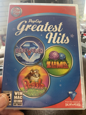 PopCap Greatest Hits - Bejeweled 2, Peggle, Zuma - PC/Mac free Shipping