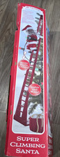Mr. Christmas Super Climbing Black Santa Claus 43 Ladder Lights Music