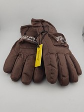 Awful Lot of Cough Syrup Snowboarding Ski Snow Gloves S/M Small Medium Brown New