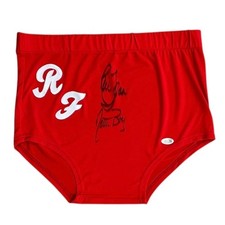 RIC FLAIR AUTOGRAPHED RED TRUNKS JSA NATURE BOY