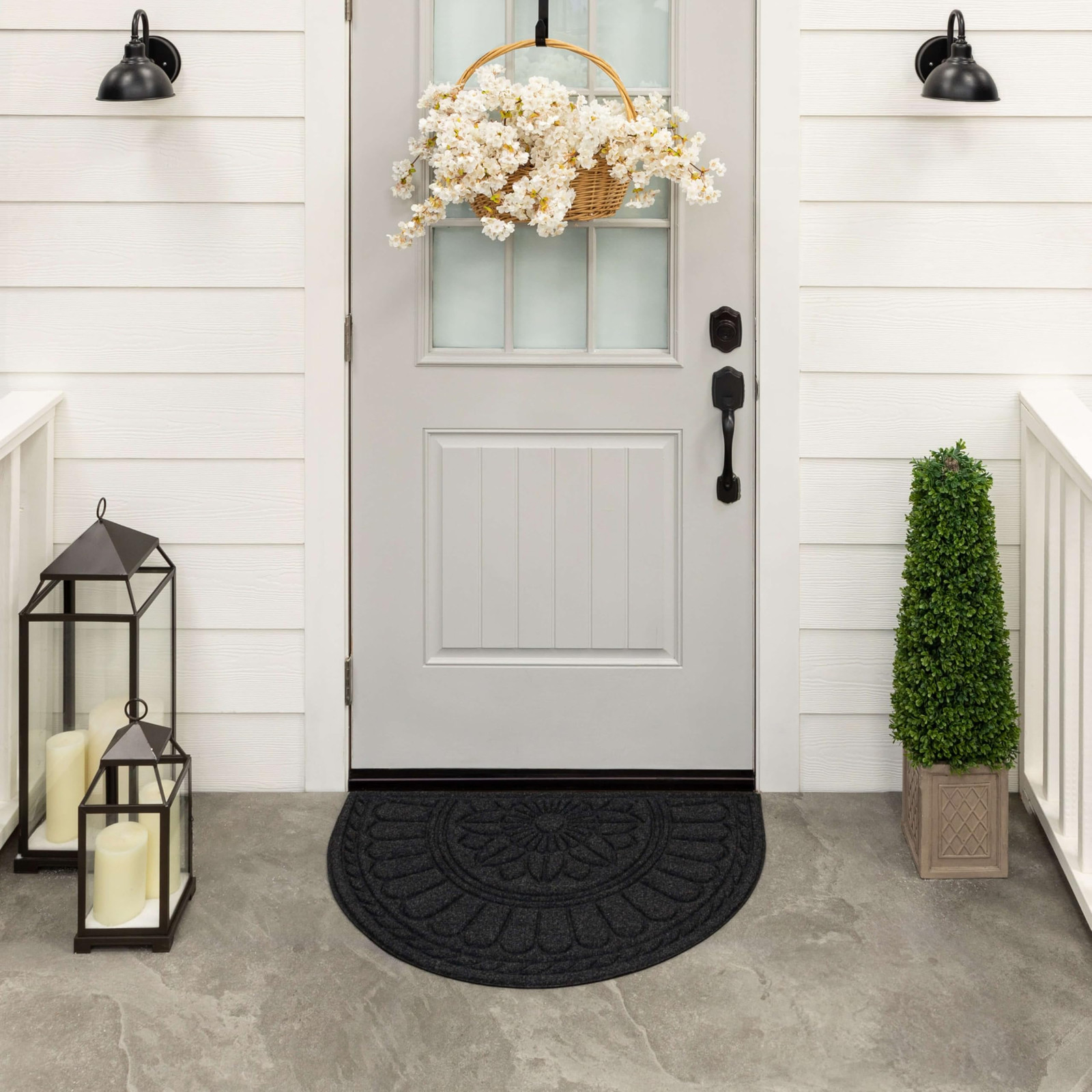 Durable 2x3 All-Weather Non-Slip Recycled Rubber Entryway Doormat