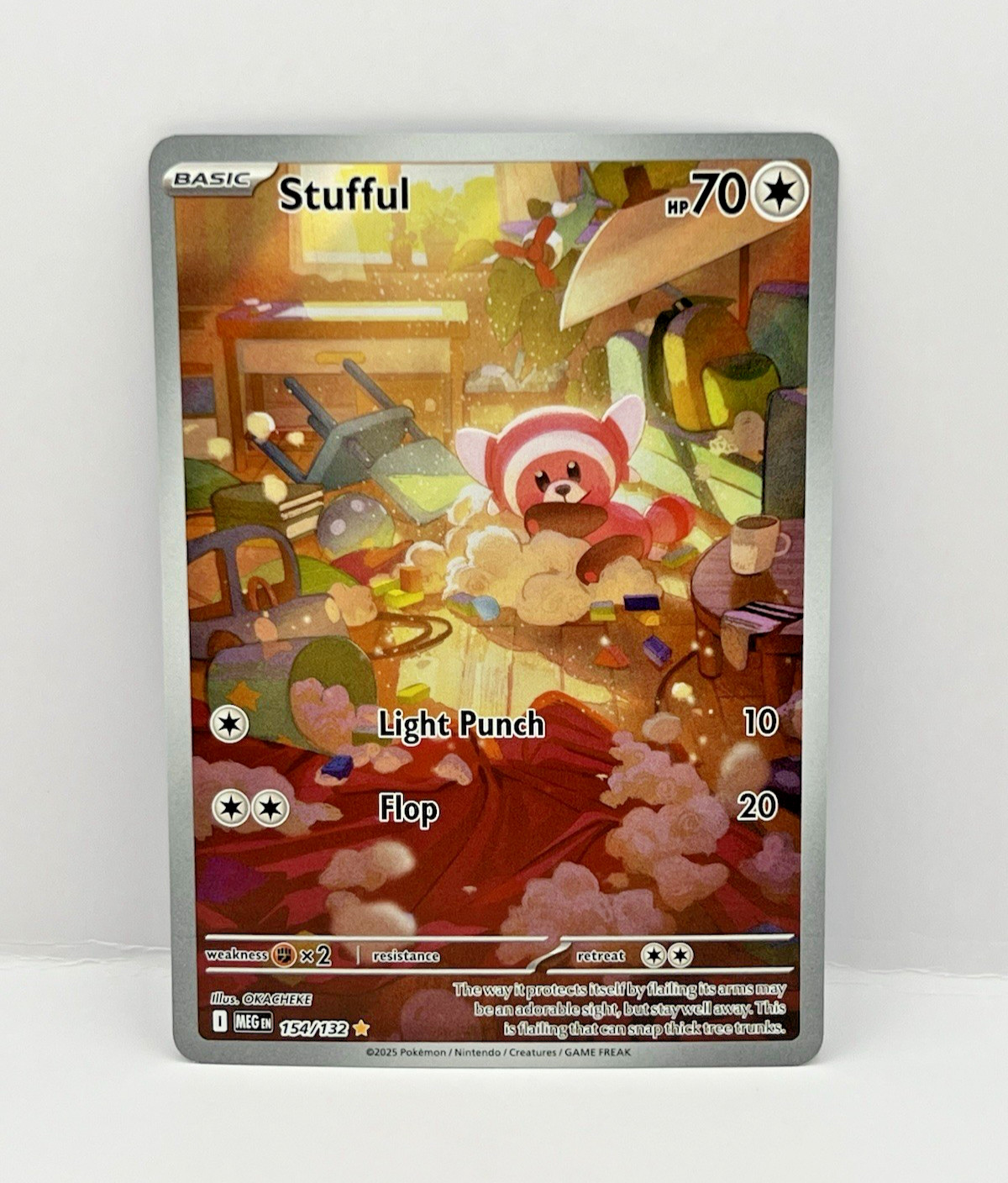 Pokémon Stufful Me01: Mega Evolution Holo Illustration Rare 154/132 2025 70HP