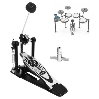 5 Core Bass Drum Pedal Mount Adjustable Felt Beater Single Chain Kick Pedal