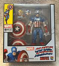 Medicom MAFEX No. 217 Marvel Captain America 6in Figure COMPLETE
