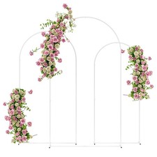 Metal Arch Backdrop Stand Set of 3, 7/6.5/6 ft Wedding Arch Frame