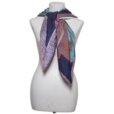 Roeckl, Sommerschal, Damen, Seide, Blau/Mehrfarbig, Print, 100 cm, 100 #Jyt