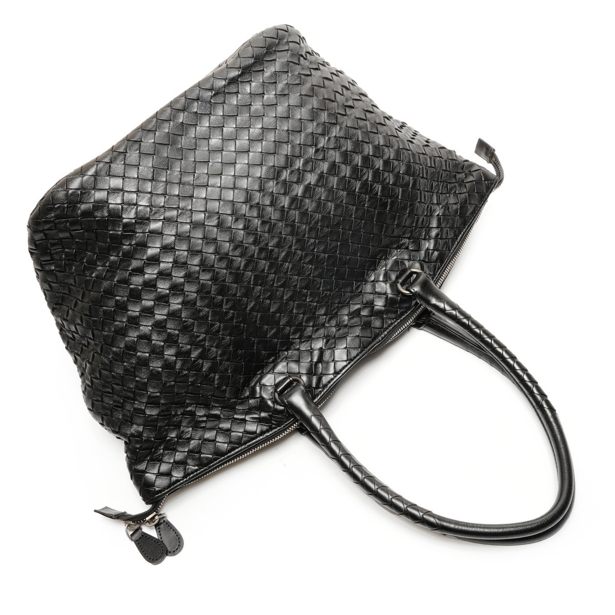 Bottega Veneta Intrecciato Leather Tote Bag Black 16.5 x 10.2 x 8.3 in thumbnail 7