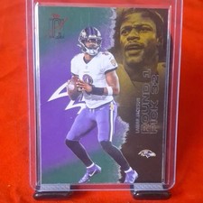 Topps 2025 Signature Class Lamar Jackson Baltimore Ravens Rookie Card #5. rookie card picture