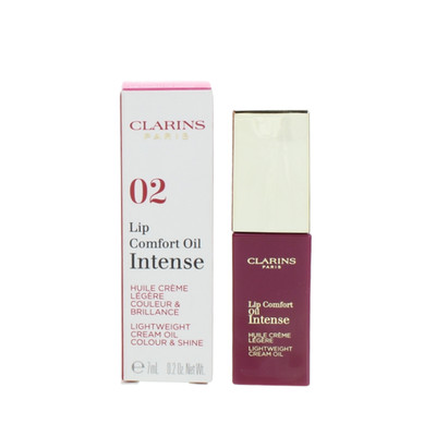 Clarins Mauve Lip Oil Intense 02 Intense Plum Lip Comfort Oil Nourishing - NEU