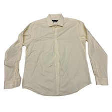 Tommy Hilfiger Mens XL Yellow THFlex Athletic Fit Stretch Button Down Shirt