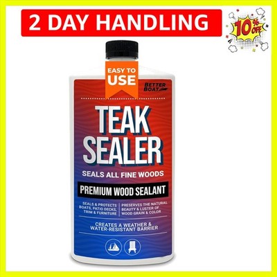 Teak Cleaner and Brightener for Wood, Teak Oil or Sealer for Boats, Indoor Fu...