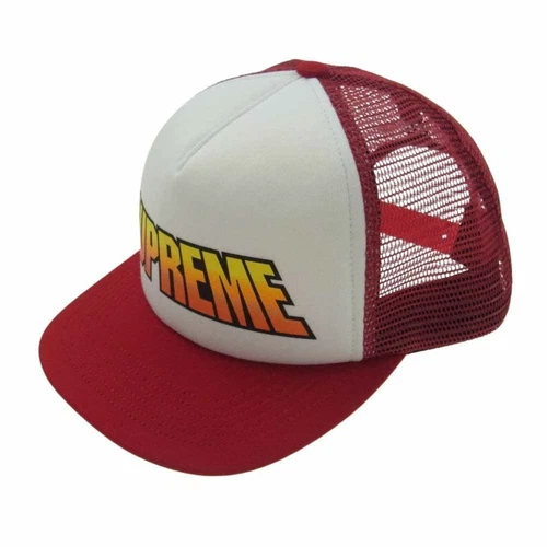 Supreme 24SS dégradé maille dos 5 panneaux devant logo 6 panneaux capuchon rouge d'occasion LIFE 0