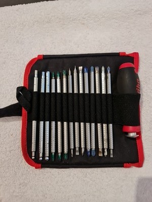 Wiha System 6 Schraubendreher Wechselklingen Satz- Torx, Schlitz, Kreuz ,Imbus