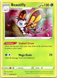 Beautifly 008/196 Lost Origin Holo Rare