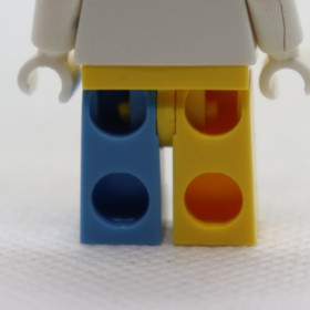 LEGS- Yellow Blue Clown Patches Blue 30607 Batman Movie LEGO&reg; Minifigure Part