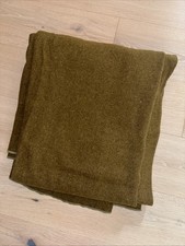 ARMY WOOL BLANKET Excellent Collection Thick Wool - Heavy Olive Green 88x66