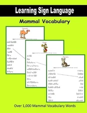 Learning Sign Language: Mammal Vocabulary by C. Mahoney (English) Paperback Book