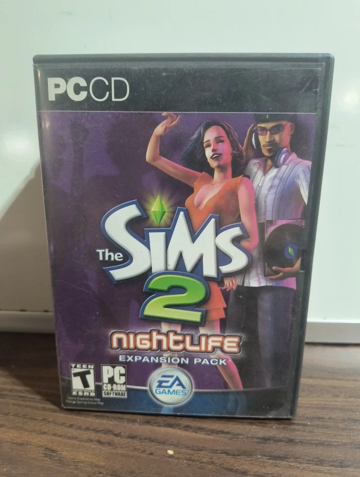 The Sims 2 PC CD ROM Lot of 4 Deluxe Edition Nightlife Free Time Family Fun Game - Image 3 of 4