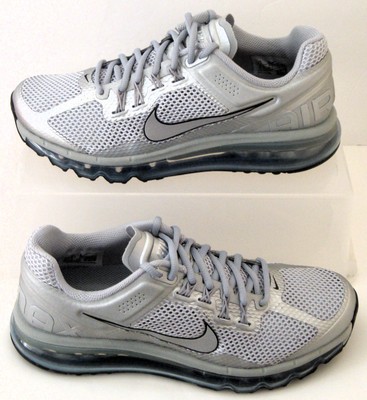 New Nike Shoes Air Max 2013 Silver Black Mens US Size 7.5 EUR 40.5 HQ3025 001