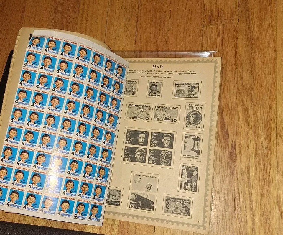 The Seventh Annual More Trash From MAD Magazine 102 Stamps Complete 7
