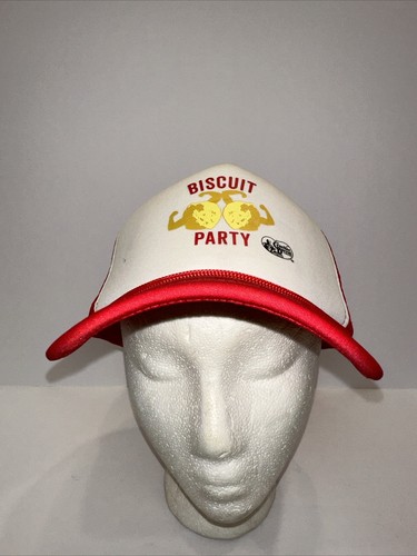 Cappello Berretto Cracker Barrel Biscotto Rosso Bianco Schiuma Camionista Doppio Snapback - Foto 4 di 13