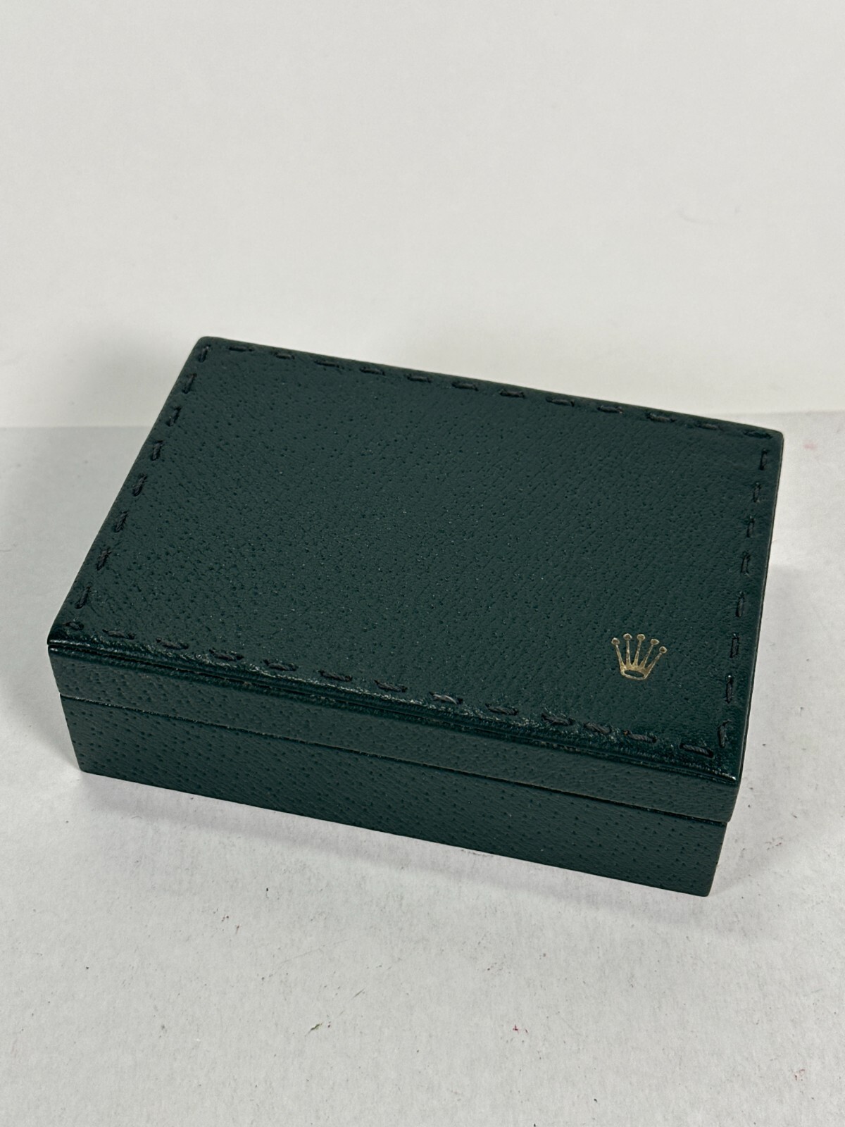 VINTAGE GENUINE ROLEX watch box case 68.00.3 green wood leather 240624003yA