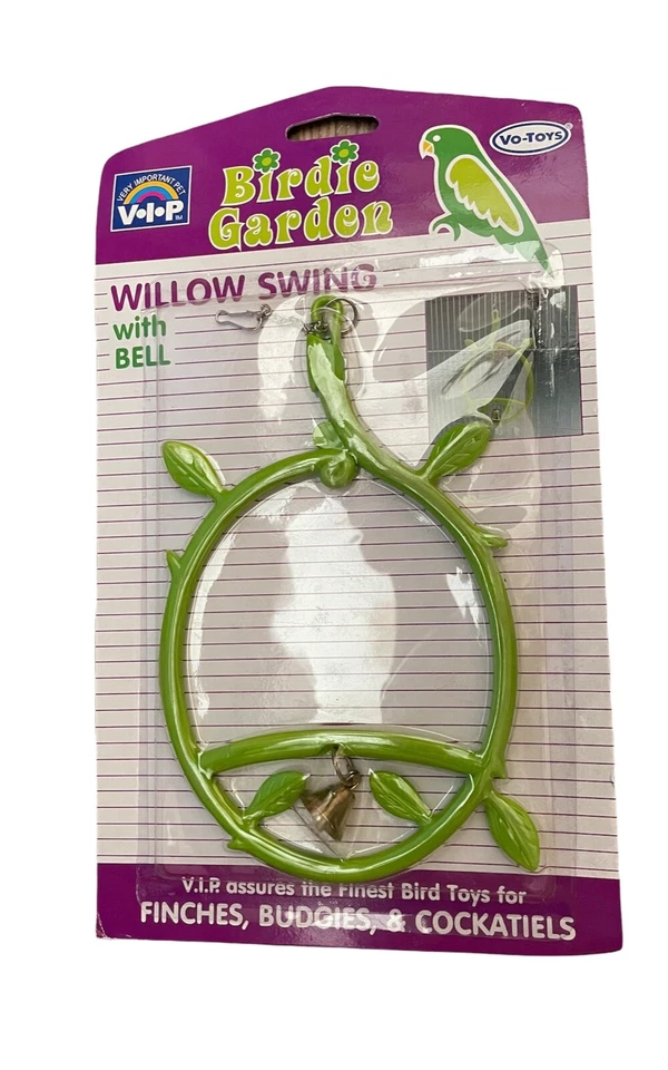 Vo-Toys Bird Fairy Willow Swing Bell Up To 4.5 Inch Birds Hanging Toy For Cage