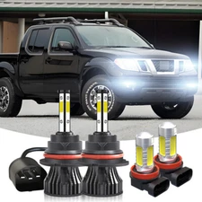 For 2005-2019 Nissan Frontier - LED Headlight High Low Beam Fog Light Bulbs K9QC
