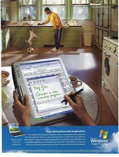 2004 Microsoft Windows XP Tablet PC Edition Dog Tricks Retro Print Ad/Poster