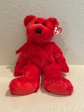 TY SIZZLE Beanie Buddy Bear RED Retired New MINT RARE