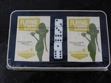 Wembley Casino and Lounge Tin  2 Dealer's Deck Playing Cards 5 Dice Sealed