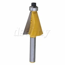 6.6x2.2cm 1/4 Inch Shank Carbide Edging Router Bit 15 Degree Bevel Angle