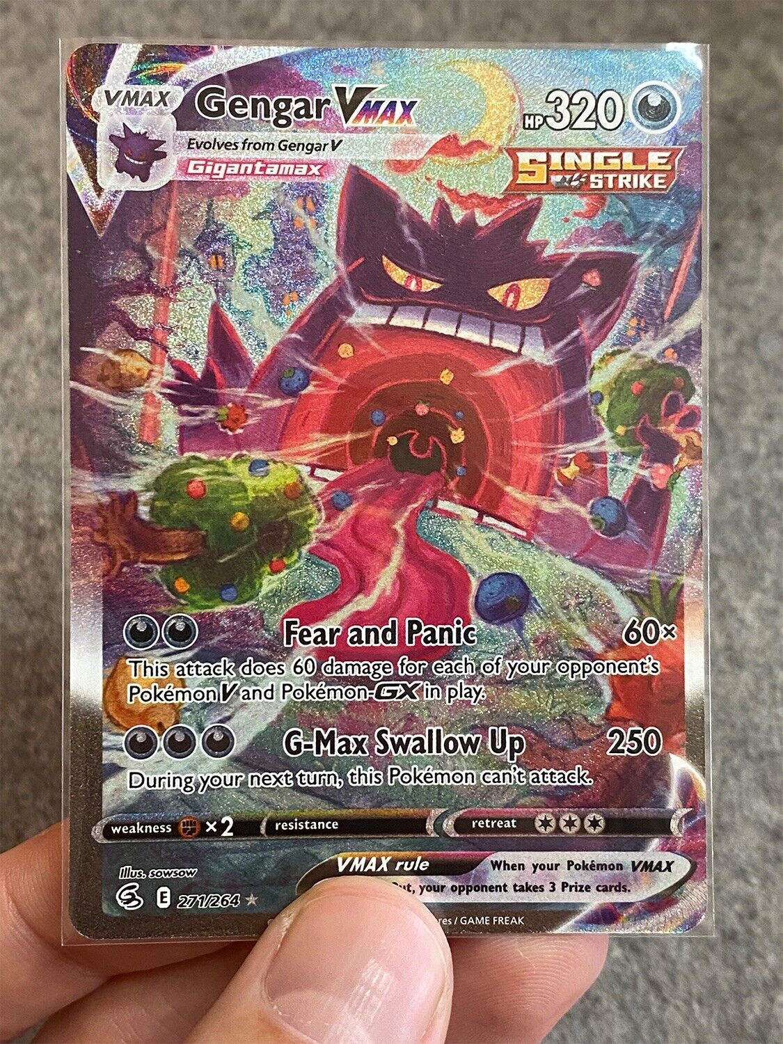 PokeGuardian - Close-up of Gengar VMAX Special Art from the High