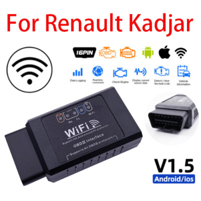 WiFi OBD2 ELM 327 Auto Scanner Werkzeug Android iOS Fehlercodeleser passt für Kadjar