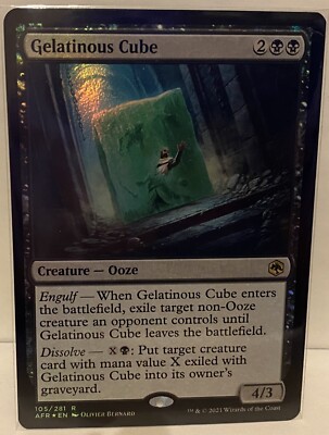 Gelatinous Cube 105 Adventures inthe Forgotten Realms (AFR)  MTG engl FOIL