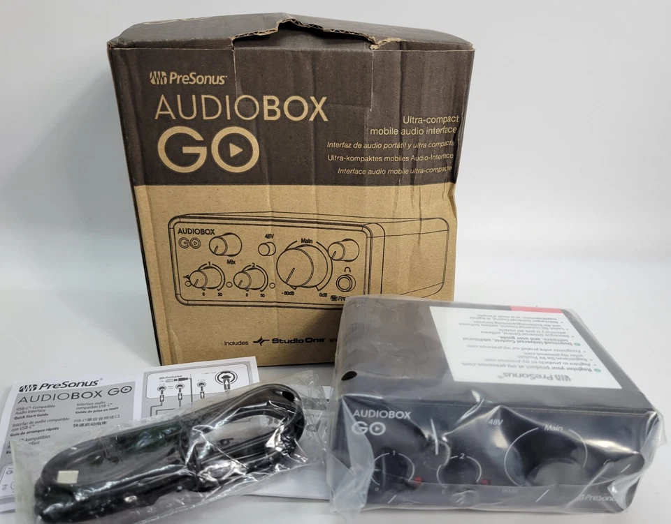 Presonus Audiobox Go Audio Interface Bundle, Isolation Shield, Studio Monitors - Image 4 of 4