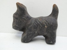 VINTAGE SMALL CAST IRON METAL STATUE FIGURINE SCOTTY DOG
