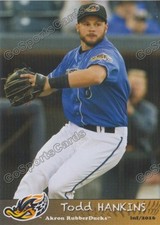 2016 Akron Aeros Todd Hankins RC Rookie Cleveland Indians