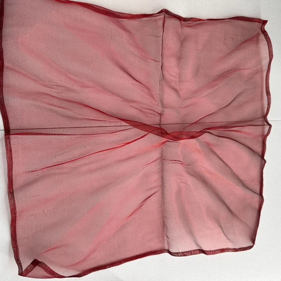 Set 2 Tovaglioli Anelli Rosso Trasparente 18x18" Elegante Decorazione Tavola Boho - Immagine 3 di 4