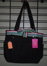 Black Canvas Diaper Bag for baby girls