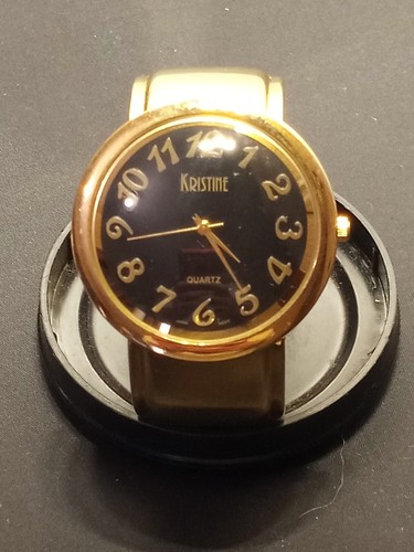 Kristine Women's Fashion Gold Toned Analog Quartz Watch