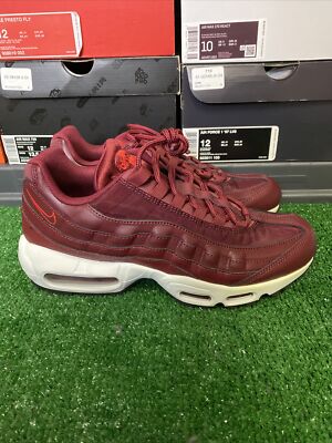 Nike Air Max 95 Womens Running Shoes Red White Maroon 307960-605 Size 9.5 NEW 191887662044 | eBay