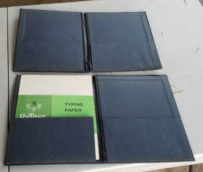 2 Vintage LEVI'S 501 Big E S Series Jeans Denim Binder Folder Mint