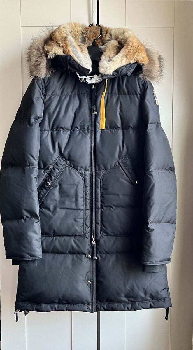 PARAJUMPERS WOMEN BLACK LONG BEAR DOWN PARKA COAT INSULATED PARAJUMPERS WOMEN BLACK LONG BEAR DOWN PARKA COAT INSULATED