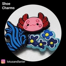 Shoe Charms"Axolotl"Set of 3