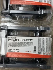 (1) EVOLIS COLOR RIBBON YMCKOK 200 PRINTS/ ROLL P/N R6F003EAA---new