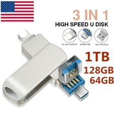 USB Flash Drive Memory Stick for iPhone iPad Laptop PC Photo Storage